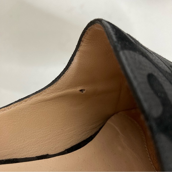 Stuart Weitzman Mulearky Leopard-Print Flat Slide Mules Black 6 - Picture 10 of 11